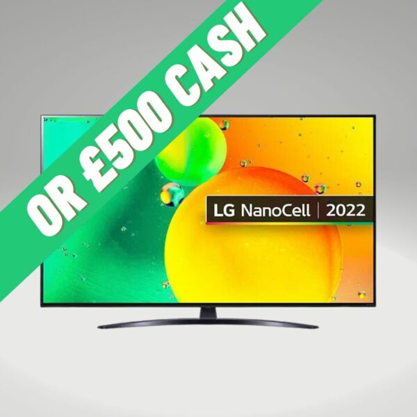 LG 55" LED HDR NanoCell 4K Ultra HD Smart TV OR £500 cash!