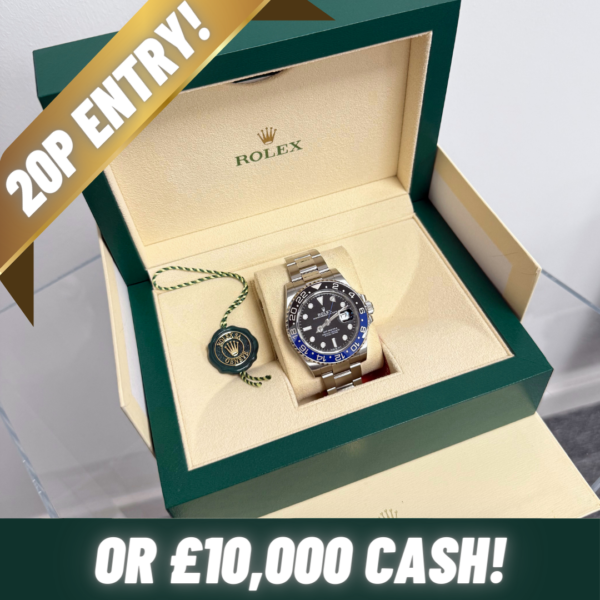 Rolex GMT- MasterII 'Batman' or £10,000 Cash!